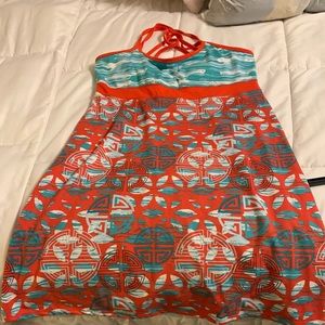 Yoga dress with built in sports bra